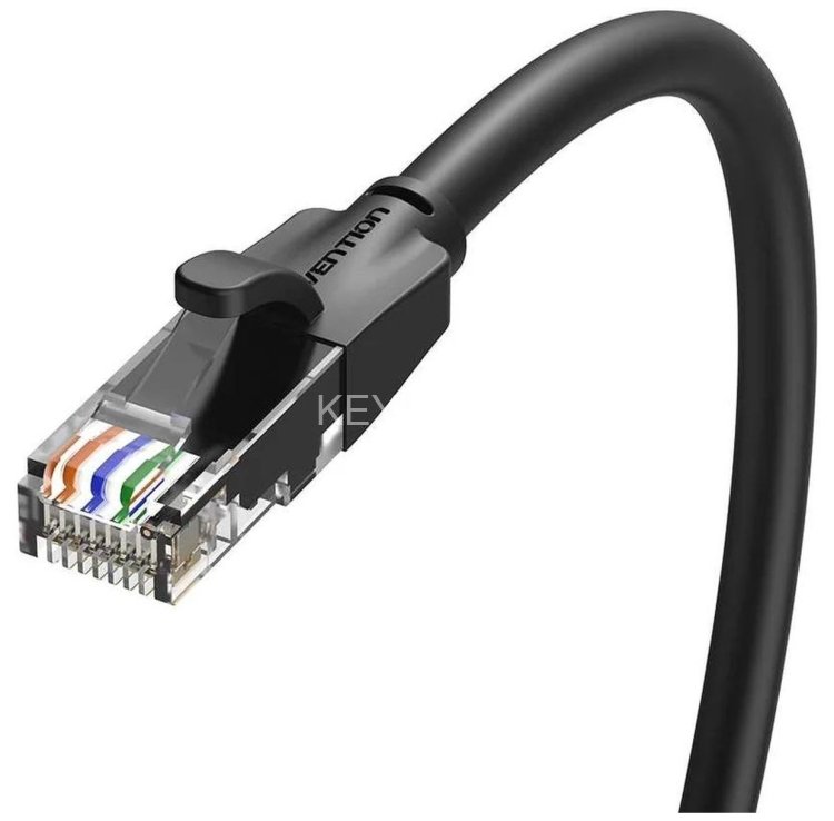 Патч-корд Vention прямой UTP cat.6, RJ45 - 10м. Черный Vention IBEBL