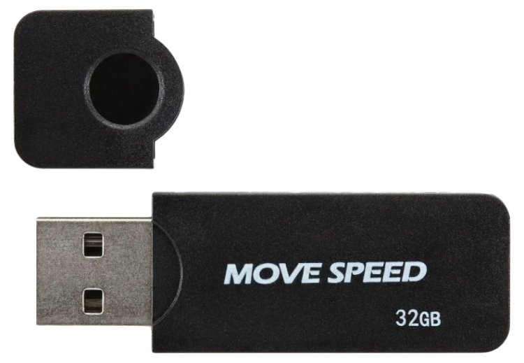 USB2.0 32GB Move Speed KHWS1 черный Move Speed U2PKHWS1-32GB