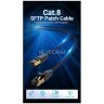 Патч-корд Vention прямой SFTP cat.8 RJ45 - 3м. Черный Тканевая оплетка Vention IKGBI