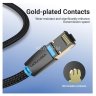 Патч-корд Vention прямой SFTP cat.8 RJ45 - 3м. Черный Тканевая оплетка Vention IKGBI