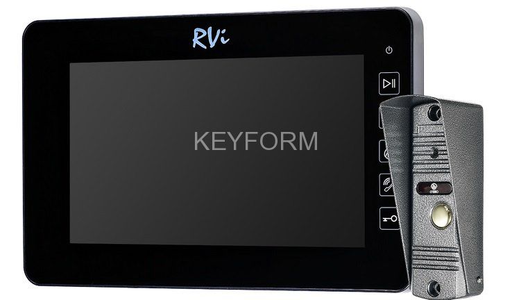 RVi-VD10-21M(черный)+ADS-700(серебро