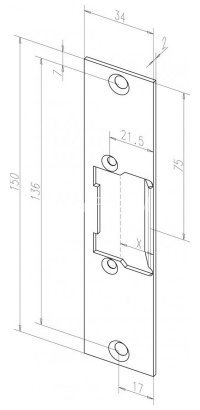 Eff-Eff kF(262 02) (-------26202-01) лицевая панель серая