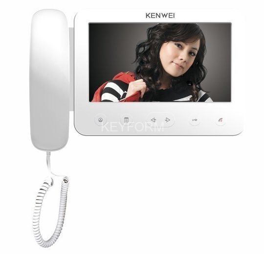 Монитор видеодомофона цветной Kenwei KW-E705FC-W200 (белый)