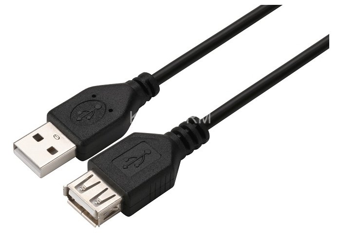 Кабель GoPower удлинитель USB2.0 (m)-USB (f) 1.5м ПВХ черный в пакете (1/200) GoPower 00-00029634