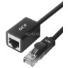 Greenconnect Удлинитель патч-корда прямой 0.5m, FTP медь, кат.6, черный, никелированный коннектор, 24 AWG, Premium ethernet high speed 10 Гбит/с, RJ45, T568B, GCR-51796 Greenconnect RJ45(m) - RJ45(f) Cat. 6 F/UTP PVC 0.5м чёрный