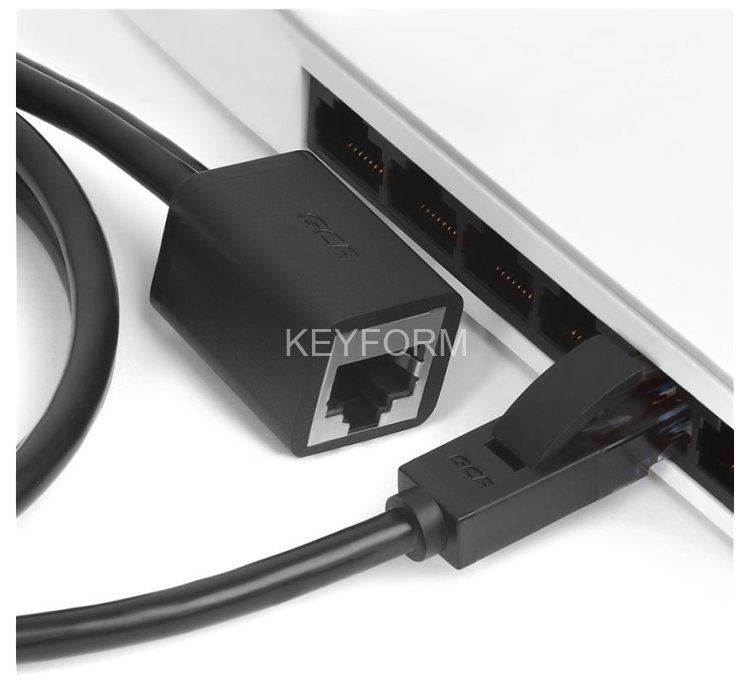 Greenconnect Удлинитель патч-корда прямой 0.5m, FTP медь, кат.6, черный, никелированный коннектор, 24 AWG, Premium ethernet high speed 10 Гбит/с, RJ45, T568B, GCR-51796 Greenconnect RJ45(m) - RJ45(f) Cat. 6 F/UTP PVC 0.5м чёрный