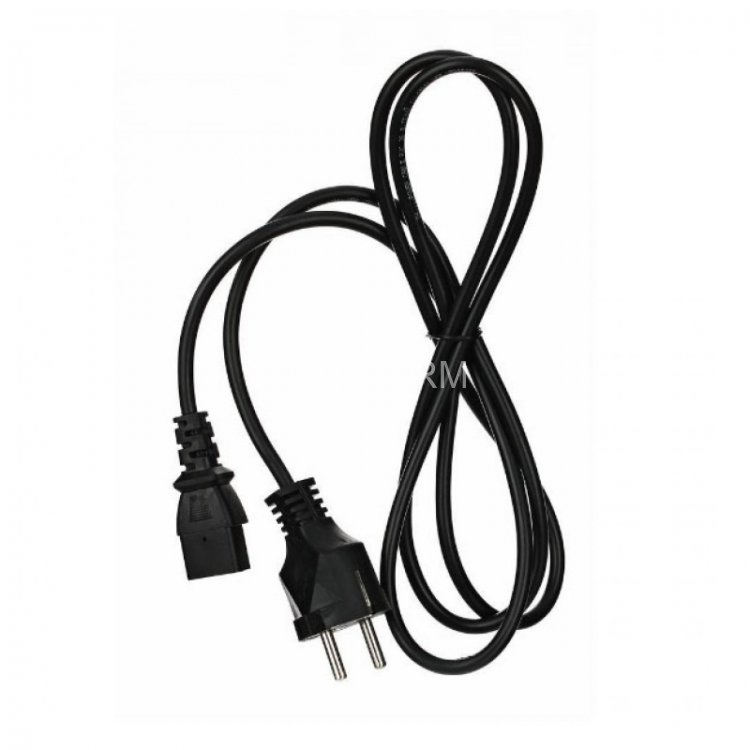 Кабель компьютер - розетка 220V EU (прямой)<VDE> 3GX0,75mm2, 1,8m, медь, Telecom <TE021-CU0.75-1.8> VCOM TE021-CU0.75-1.8M