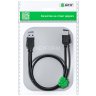 GCR Удлинитель 3.0m USB 3.0, AM/AF, черный, GCR-52702 Удлинитель Greenconnect 3 м (GCR-52702)