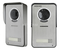 Вызывная панель цветная KENWEI KW-S201C-1B с козырьком
