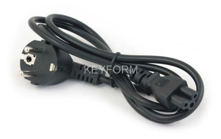 GCR Кабель питания для ноутбука 0.5m, Евровилка угловая - С5, черный, 3*0,75mm, GCR-54398 Greenconnect GCR-54398