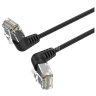 Патч-корд Vention прямой UTP cat.6a, RJ45 угол 90 - 1м. Черный Vention IBOBF