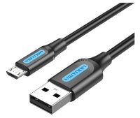 Кабель Vention USB 2.0 AM/micro B 5pin - 2м Черный Vention COLBH
