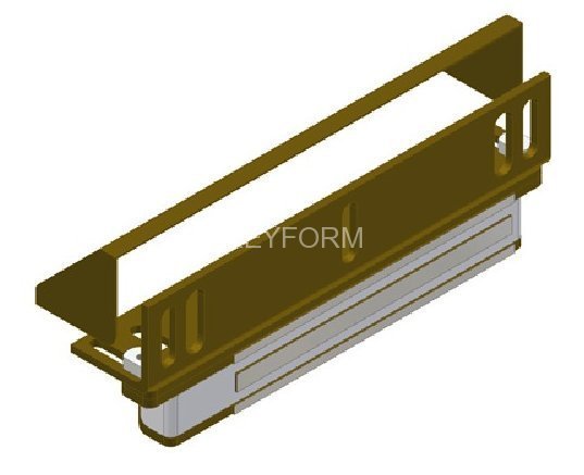 Комплект монтажа электромагнитного замка Экскон MK AL-200PR (коричневый)
