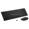 Беспроводной набор ножничная клавиатура+мышь SVEN KB-C2550W чёрный (109 кл.,12Fn, 1000DPI, 2+1 кл.) Sven SV-021672