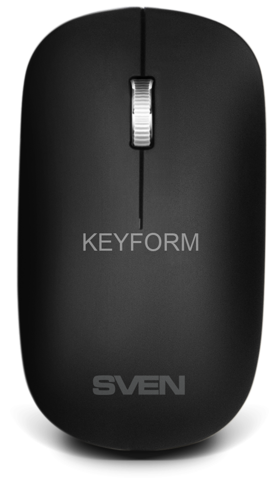 Беспроводной набор ножничная клавиатура+мышь SVEN KB-C2550W чёрный (109 кл.,12Fn, 1000DPI, 2+1 кл.) Sven SV-021672