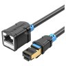 Патч-корд удлинитель Vention прямой SSTP cat.6, RJ45 - 1.5м. Черный Vention IBLBG