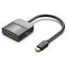 Мультимедиа конвертер Vention USB Type C M/HDMI F, Черный Vention TDCBB