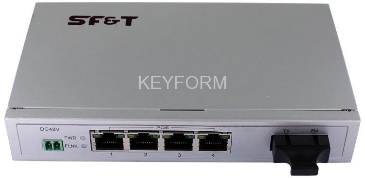 Коммутатор неуправляемый с PoE SF&T SF-100-41PS5b