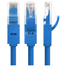 GCR Патч-корд перекрестный ethernet 1.0m UTP кат.5е, синий, RJ45, литой Greenconnect RJ45(m) - RJ45(m) Cat.5e U/UTP LSZH 1м