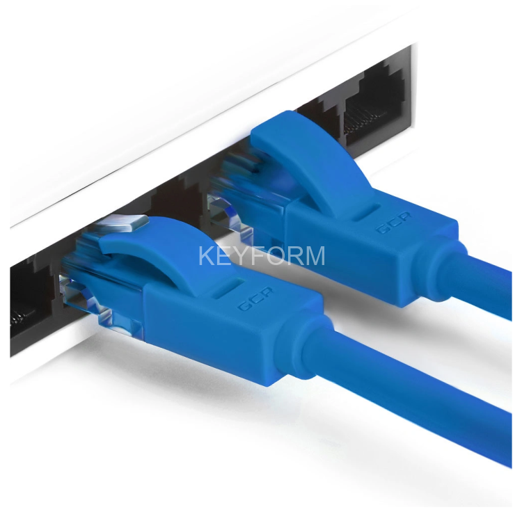GCR Патч-корд перекрестный ethernet 1.0m UTP кат.5е, синий, RJ45, литой Greenconnect RJ45(m) - RJ45(m) Cat.5e U/UTP LSZH 1м
