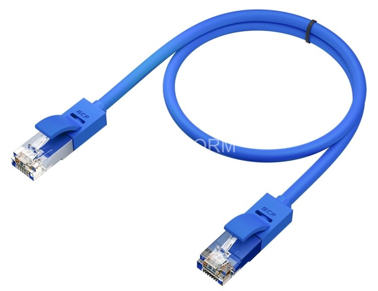 GCR Патч-корд перекрестный ethernet 1.0m UTP кат.5е, синий, RJ45, литой Greenconnect RJ45(m) - RJ45(m) Cat.5e U/UTP LSZH 1м