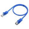 GCR Патч-корд перекрестный ethernet 1.0m UTP кат.5е, синий, RJ45, литой Greenconnect RJ45(m) - RJ45(m) Cat.5e U/UTP LSZH 1м