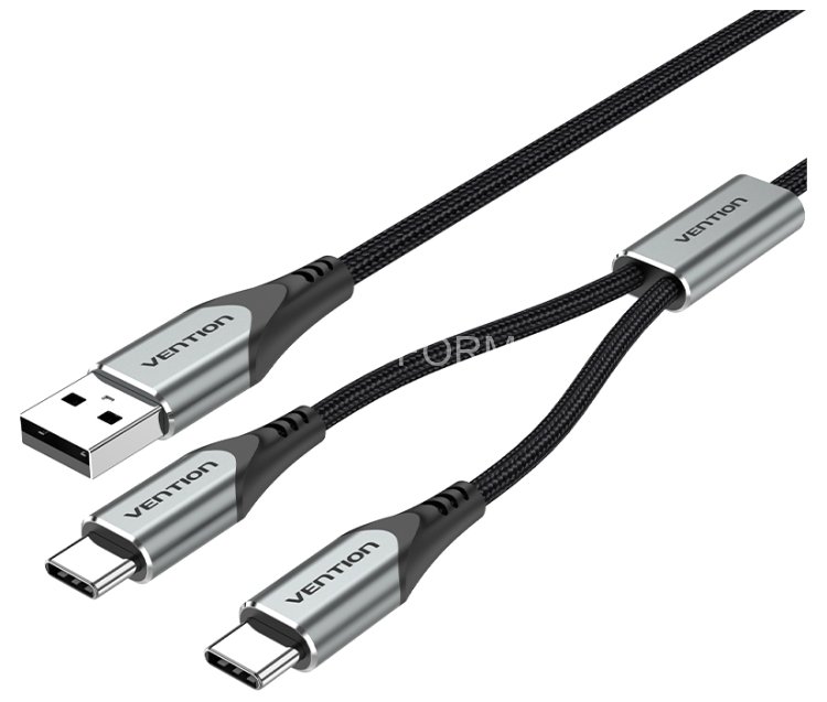 Кабель Vention USB-CM х 2/USB 2.0 AM - 1м. Vention CQOHF