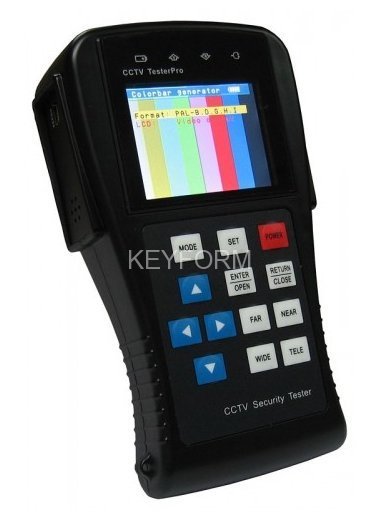 Многофункциональный тестовый видеомонитор для CCTV Tezter TS-CPU-2,8