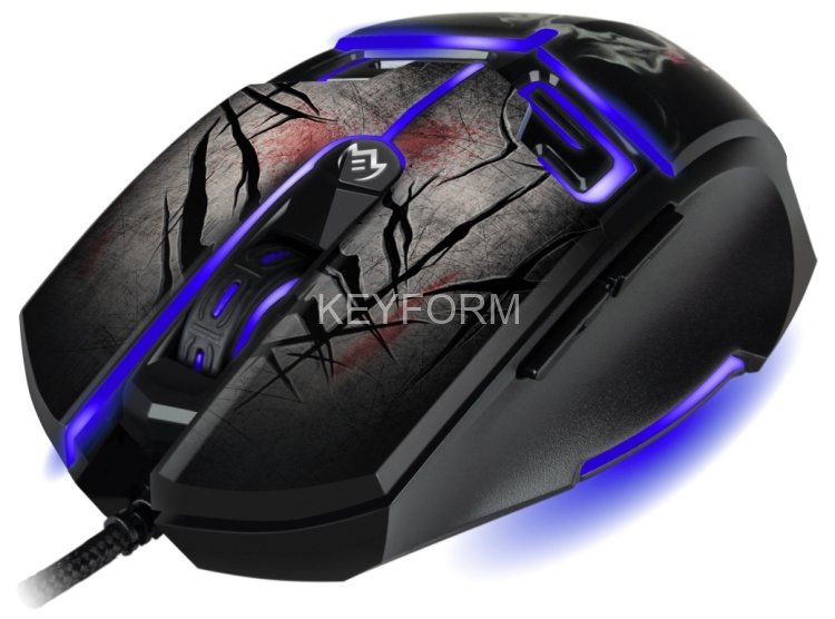 Игровая мышь SVEN RX-G805 (5+1кл. 500-8000 DPI, ПО, принт, подсветка, игров. упак) Sven SV-020095