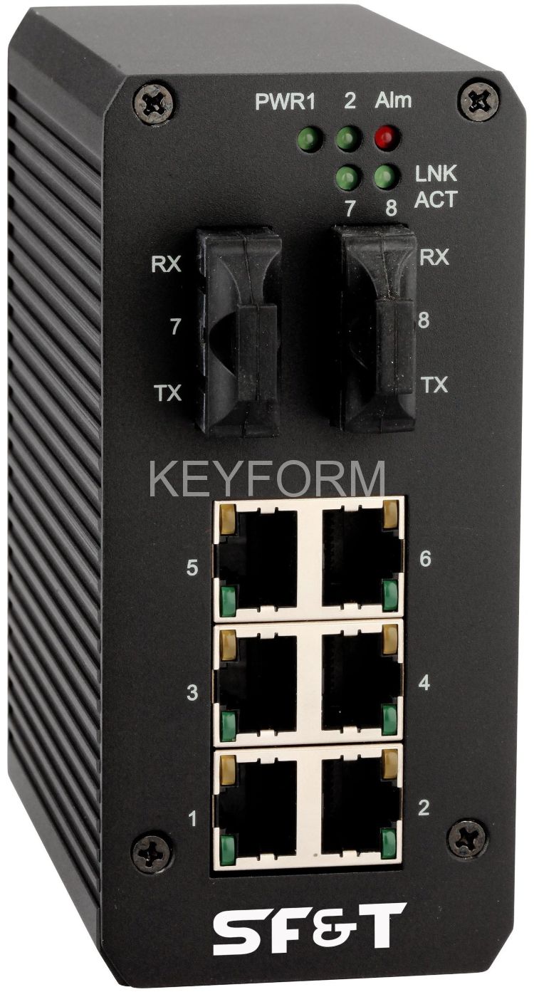 Коммутатор промышленный неуправляемый с PoE SF&T SF-40602/IB