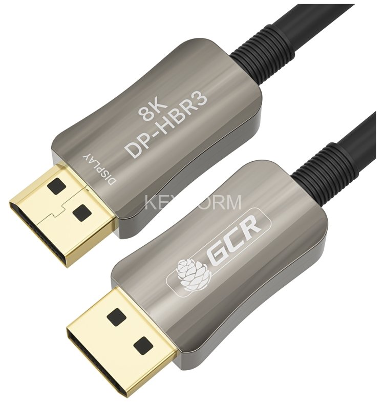 GCR Кабель 25.0m оптический DP v1.4 Ultra HD 8K 60Hz, 4K 144Hz, HBR3, 32.4 Гбит/с, GCR-54782 Greenconnect GCR-54782