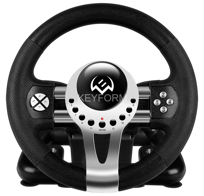 Руль SVEN GC-W700 (педали, вибро, скоба, лепестки, АКПП, D-pad, 12 кл, резин. вставки, PC/Xinput) Sven SV-017996