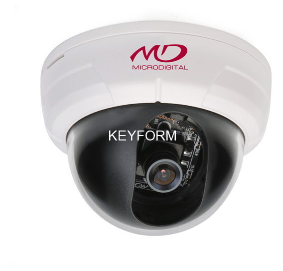 Видеокамера HD-SDI купольная Microdigital MDC-H7260F (корпус белый)