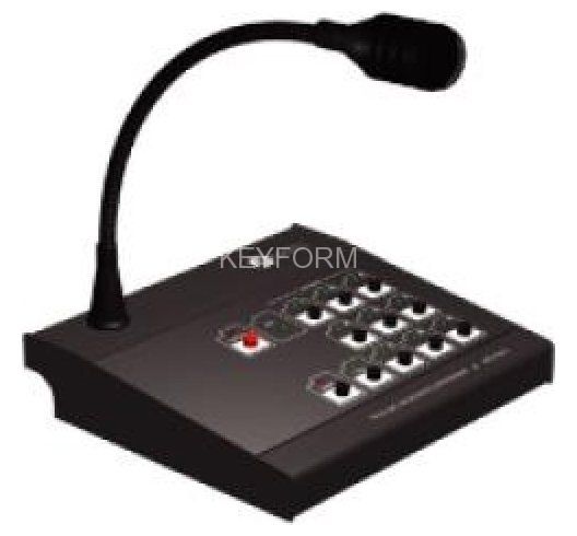 Пульт микрофонный с селектором на 10 зон МЕТА 8515