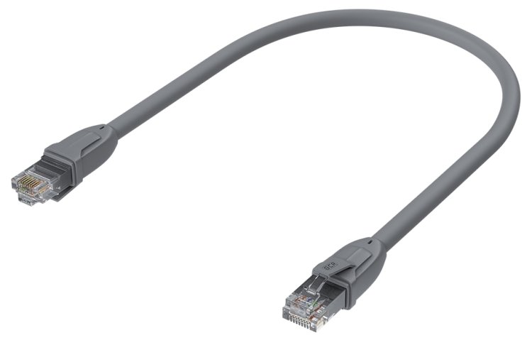 GCR Патч-корд прямой 0.75m UTP кат.6, серый, 24 AWG, ethernet high speed, RJ45, T568B, GCR-52543 Greenconnect GCR-52543 UTP кат.6, 0.75 м