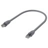GCR Патч-корд прямой 0.75m UTP кат.6, серый, 24 AWG, ethernet high speed, RJ45, T568B, GCR-52543 Greenconnect GCR-52543 UTP кат.6, 0.75 м