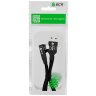 GCR Кабель PREMIUM 1.3m TypeC угловой, черный, AL case черный, 28/22 AWG Кабель Greenconnect 1.3 м (GCR-53434)