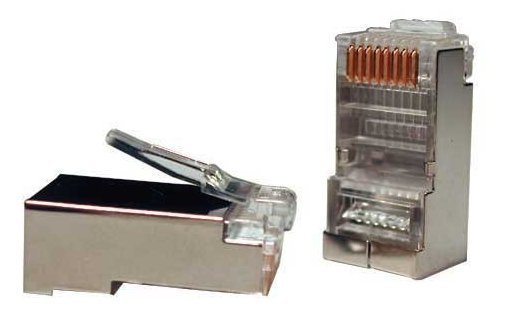 Разъем RJ-45 Hyperline PLUG-8P8C-U-C5-SH-100