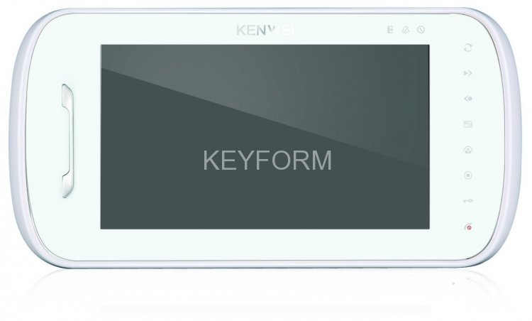 Монитор видеодомофона цветной KENWEI KW-E703FC-M200 (белый)