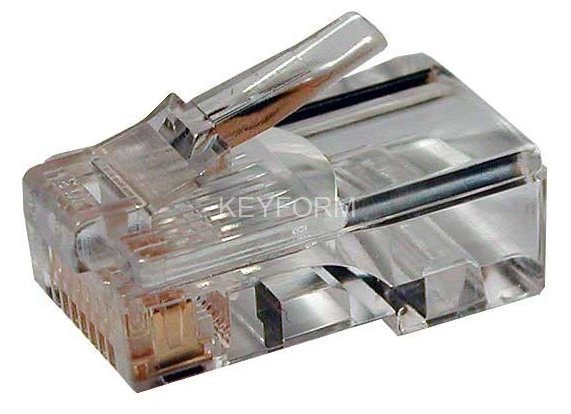 Разъем RJ-45 Hyperline PLUG-8P8C-U-C5-100 (100 шт.)