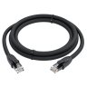 GCR Патч-корд прямой 30.0m UTP кат.6, черный, 24 AWG, ethernet high speed, RJ45, T568B, GCR-52539 Greenconnect GCR-52539