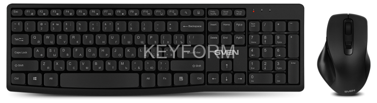 Беспроводной набор клавиатура+мышь SVEN KB-C3500W (2,4 GHz, 106 кл, 800-1600DPI) Sven SV-021108