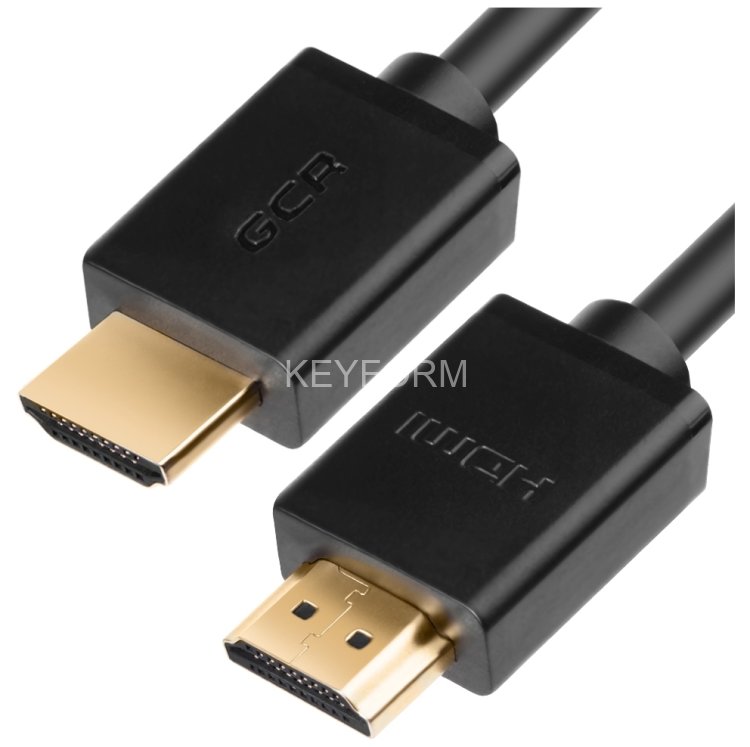 Greenconnect Кабель 5.0m HDMI версия 2.0, HDR 4:2:2, Ultra HD, 4K 60 fps 60Hz/5K*30Hz, 3D, AUDIO, 18.0 Гбит/с, 28/28 AWG, OD7.3mm, тройной экран, черный, GCR-HM411-5.0m Greenconnect HDMI (m) - HDMI (m) 5м