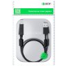 GCR Кабель PROF 3.0m USB 2.0, AM/BM, черный, ферритовые кольца, 28/24 AWG, экран, армированный, морозостойкий, GCR-52417 Greenconnect GCR-52417