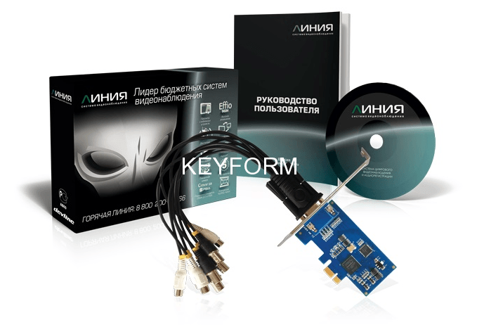 Гибридная плата видеозахвата (AHD или IP) ДевЛайн Линия AHD 4х25 Hybrid