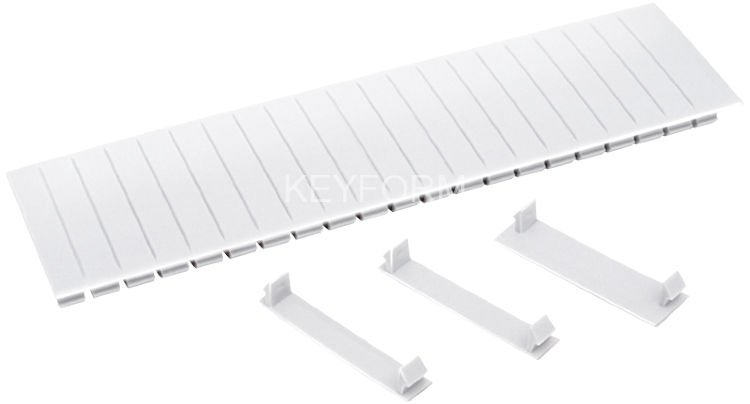 Заглушка 12 модулей белая (YZM10-12-K01)