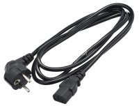 Кабель питания GoPower евровилка CEE 7/7-C13 (f) 3.0м ПВХ 0.75мм черный (1/10/100) GoPower 00-00027328