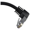 GCR Патч-корд прямой 15.0m UTP кат.5e, черный, верхний угол, литой, ethernet high speed, RJ45, T568B Greenconnect GCR-53938 UTP кат.5e, 15 м