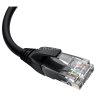 GCR Патч-корд прямой 15.0m UTP кат.5e, черный, верхний угол, литой, ethernet high speed, RJ45, T568B Greenconnect GCR-53938 UTP кат.5e, 15 м