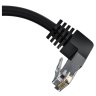 GCR Патч-корд прямой 15.0m UTP кат.5e, черный, верхний угол, литой, ethernet high speed, RJ45, T568B Greenconnect GCR-53938 UTP кат.5e, 15 м